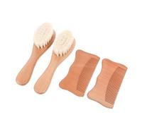 VICASKY 1set Pettini e Spazzole Legno Di Faggio Per Dei Del Kit Con Spazzole Morbida e Manico Legno Naturale Accessori Utili Per La Salute Della Testa e Del Capelluto Dei