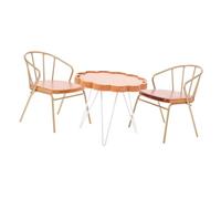 VICASKY 1set sedia da tavolo in legno in miniatura set per la casa delle bambole mini mobili fedeli al dettaglio per la decorazione creativa della casa delle bambole e la stanza dei giocattoli