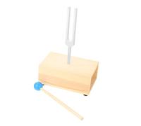 VICASKY 1set Tuning Fork Con Base e Martello Strumento Per Esperimenti Fisici Facile Usare Per Meditazione e