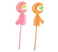 VICASKY 2 bacchette magiche del mondo swelter Kid Toys Beautiful giocattolo per bambini, bacchette per le fate, pianta artificiale, per il compleanno dei bambini, regalo per gli ospiti