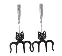 VICASKY 2 clip per libro musicale, supporto laterale metallico per note di pianoforte, pratico porta spartiti per musicisti, per libri e punteggi con motivo gatto