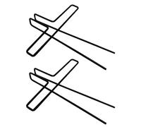 VICASKY 2 clip per note musicali in metallo, per libri musicali, pratico supporto laterale per musicisti e compositori, per spartiti e segnalibri, robusto e portatile