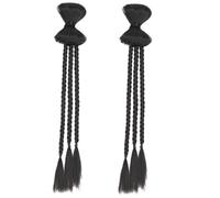 VICASKY 2 extension per capelli intrecciate per trecce naturali di colore nero, semplici e delicate sulla pelle per il vostro look