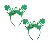 VICASKY 2 fasce per capelli da donna con quadrifoglio st patricks day quadrifoglio, fascia per capelli per capelli per la festa di San Patrizio
