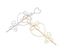 VICASKY 2 forcine per capelli in metallo, con asta in lega di zinco