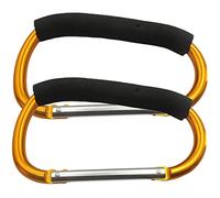 VICASKY 2 ganci per pattini in, per carichi pesanti, per kickback, alla caviglia con cavo, per skate shelves shoe rack stivali con gancio, moschettone jumbo, spugna dorata