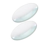VICASKY 2 lenti ottiche convesse convesse, lente convessa, lente doppia convessa, piccola lente convessa doppia ottica biconvessa, lente piatta convessa vetro trasparente
