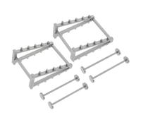 VICASKY 2 manubri per casa delle bambole fatti a mano, unico vassoio per auto, accessori per la casa delle bambole, accessori per il fitness in miniatura, attrezzature per l'ufficio, in plastica