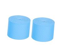 VICASKY 2 nastri di saldatura per bacchette per batteria, gancio antiruggine, gancio per esterni, supporto per cavalletto, adesivo in schiuma, ultra sottili, bottoni in poliuretano, blu