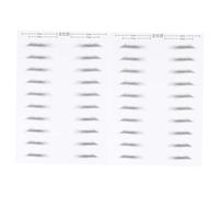 VICASKY 2 paia di sopracciglia simulate -patch matita sopracciglia tintura adesivi precisi per sopracciglia forma stencil uomini kit sopracciglio simulazione sopracciglio nero