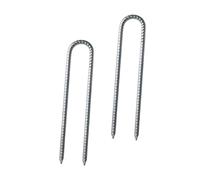 VICASKY 2 pali a forma di U per fissaggio stabile del pavimento, picchetti durevoli per campeggio, giardino e attività all'aperto, efficace fissaggio di tende, trampolini