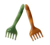 VICASKY 2 pettini massaggianti in resina per massaggio del cuoio capelluto, design ergonomico delicato sulla pelle, per massaggi rilassanti e uso quotidiano per capelli ricci e in viaggio