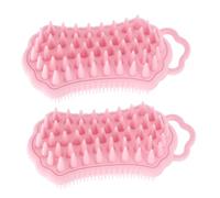 VICASKY 2 pettini per cuoio capelluto con spazzole per capelli, doppio massaggio, shampoo, spazzola per la pulizia del cuoio capelluto, massaggiatore senza fili per capelli, utensili da doccia, gel di