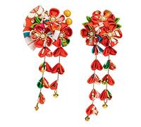 VICASKY 2 Pezzi Accessori Per Capelli In Stile Giapponese Grande Decorazione Fermaglio Per Capelli Clip Per Le Donne Prodotti Fermagli Per Capelli Per Le Donne Retine Per Capelli Da Sposa Tessuto