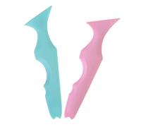 VICASKY 2 Pezzi Aiuto di bellezza stencil per sopracciglia Trucco alato rivestimento sopracciglio silicio stencil guida per eyeliner aiuto per gli stampini per ombretto Gel di silice