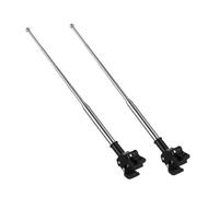 VICASKY 2 pezzi Asta Bandiera Telescopica in Acciaio Regolabile per Bicicletta Supporto Resistente e Versatile per Manubrio Kit per Decorazione e Pubblicità Veicoli