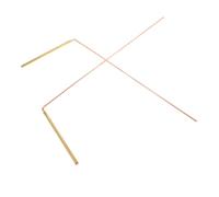 VICASKY 2 pezzi Bacchette Rabdomanti in Rame Massiccio Doppio Colore per Rilevamento Acqua e Tesori Aste Flessibili in Ottone per Interpretazione Spirituale Multifunzione