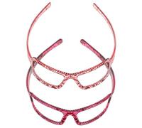 VICASKY 2 Pezzi Banca per occhiali d'arte Fascia per trucco fasce annodate per le donne larga fascia riccio Fare Nuove bande per fascia per chi porta gli occhiali PC premium