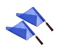 VICASKY 2 Pezzi Bandiere Arbitro Segnale Manuale Leggero Calcio Pallavolo Linee Di Bandiere Per Traffico Comando Sport Formazione Forniture