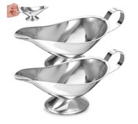 VICASKY 2 Pezzi Barattolo Affidabile da Once Salsa e Inossidabile per Acciaio 10 in Elegante Versatile, Accessorio per Attrezzatura Cucina