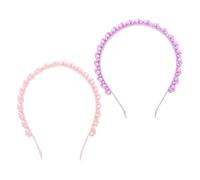 VICASKY 2 Pezzi Cerchietto di Perla Viso Cerchietto di Lavaggio Bellezza Doccia Fascia Nera Fasce Spesse Per Le Donne Spa Fascia Delle Donne Copricapo Fascia Per La Cura Della Pelle Stk