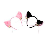 VICASKY 2 Pezzi Cererchio per Capelli Forma di Animale Cerchietto per Capelli Forma di Campanella Cerchietti Orecchie di Animale Copricapo per Cosplay