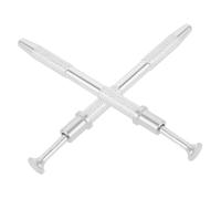 VICASKY 2 Pezzi Clip Per Nail Art Pinza a Vite Pinzette Per Unghie Accaparratore Di Gioielli Strumento Porta Tallone Piccolo Strumento Di Presa Grabber Silver Metallo