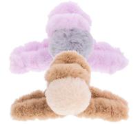 VICASKY 2 Pezzi Clip per Pompon Furry Accessori per Leggeri e Comodi per Donne e Ragazze Clip Regolabili per Styling Dei Colori