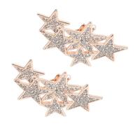 VICASKY 2 Pezzi Clip per Scarpe a Forma di Stella a Cinque Punte in Lega di Zinco per Scarpe da Sposa e Tacchi Alti, Facili da Installare, Accessori Eleganti per Matrimonio