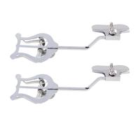 VICASKY 2 Pezzi Clip per Spartiti Musicali per Trombone in Ferro Argento Resistente e Leggero, Morsetto Semplice che Tiene Saldamente le Note per Musicisti
