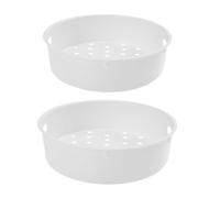 VICASKY 2 pezzi Contenitori Plastica per Cottura Vapore Supporto Multiuso Leggero e Compatto per Cucina Domestica e Ristoranti Accessorio Sicuro e Facile da Usare Adatto Verdure Carne e