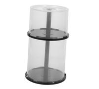 VICASKY 2 pezzi Contenitori Trasparenti per CD Dvd Porta Dischi Portatile Antigraffio con Base Nera Organizer Modulare Versatile per Protezione e Conservazione Ottimale