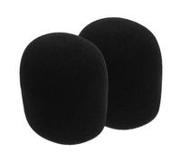 VICASKY 2 pezzi copertura per microfono custodia in spugna per microfoni a mano, lavabile e facile da installare per conferenze e spettacoli sul palcoscenico