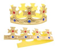 VICASKY 2 pezzi di abiti per bambini, decorazione per il compleanno, con cappello dorato, decorazione per il primo compleanno, per il compleanno dei bambini, copricapo per feste per bambini