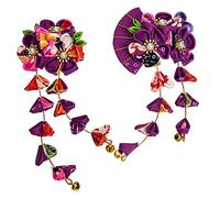 VICASKY 2 Pezzi Di Accessori Per Con Nappe Rosa Per Fermagli Per A Forma Di Fiori Forcine Per Wow Accessori Per Kimono Accessori Per A