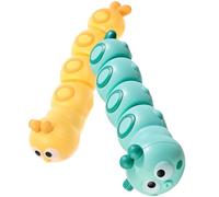VICASKY 2 pezzi di bruco interattivo per bambini, giocattolo da masticare per animali, giocattolo per animali