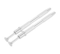 VICASKY 2 pezzi di clip per nail art, piccoli accessori per saloni di unghie, pinzette, pinzette, tagliaunghie finte, clip per unghie in gel, pinza a vite, metallo argento
