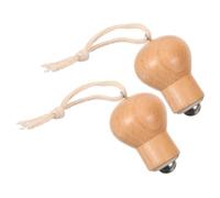VICASKY 2 Pezzi di sfere lampadina massaggianti facciale rulli giglio schiuma attrezzo strumenti di bellezza per il viso delle strumenti per la cura della pelle Faggio