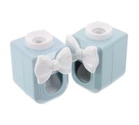 VICASKY 2 Pezzi Dispenser Automatico Dentifricio da Parete per Dosatore Cartone Animato con Supporto per Bagno Squeezer Tubetto Dentifricio Decorazione Divertente per Cameretta