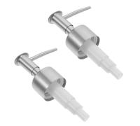 VICASKY 2 Pezzi Dispenser per Sapone in Acciaio Resistente alla Ruggine Coperchi Erogatori Inserti Pompa per Lozione Filettatura da Misura Standard per Flaconi Spray
