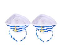 VICASKY 2 Pezzi Fasce per Capelli Cappello Marinaio Accessori Cosplay Capitano per Feste Tema Halloween e Party Sailor