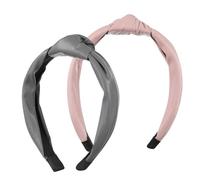 VICASKY 2 Pezzi Fascia Dei Capelli Retro Treccia Colore Nodo Alla Moda Alla Moda Larga Top Vintage Twist Donna Cravatta Morbido Elegante Donne Come Signora Testa Band Pu