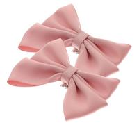 VICASKY 2 Pezzi Fermagli per Scarpe Fiocco Rosa, Decorazione Rimovibile | Cloth e Lega, Due Pezzi, per Borsa e Sciarpe, Regalo per Amici e Mamme