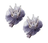 VICASKY 2 Pezzi Fermaglio per a tridimensionale in rete fermaglio per con glitterata fermagli per scintillanti Flower Girl Princess Marina