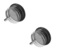 VICASKY 2 Pezzi Filtro Acciaio Inossidabile per Imbuto Filtrante Riutilizzabile con Multipli Accessorio per Macchina per Persone Facile da e Resistente