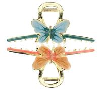 VICASKY 2 Pezzi forcina in metallo clip farfalla Carino Accessori per a farfalla viola Women Hair Clip grandi fermagli per Clip di artiglio di metallo lega