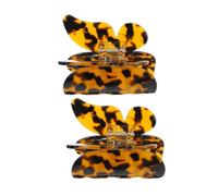 VICASKY 2 Pezzi Forcina per afferrare i graziosi fermagli per artigli molletta per fermaglio Clip di artiglio clip ad artiglio di farfalla Leopard