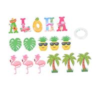 VICASKY 2 pezzi Ghirlande Decorative Hawaiane da Banner per Feste Tema Hawaiano per Decorazioni e Retroscena Fotografici