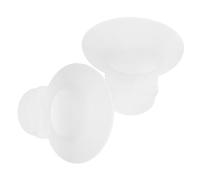 VICASKY 2 Pezzi Inserti Flangiati per Tiralatte Silicone Flessibile Adattatori Lavabili per Tiralatte Indossabili Accessori per Mamme Allattamento