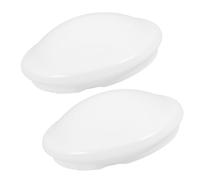 VICASKY 2 Pezzi Lampada da Soffitto Paralume Sostitutivo Copertura Plastica Bianco Opaco con Montaggio Clip Paralume Rotondo per Lampade Soffitto e Lampadari Facile Installazione e Ufficio
